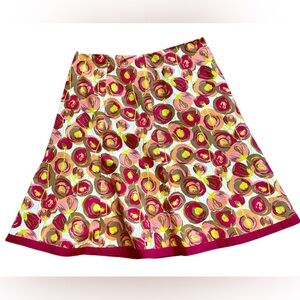 Boden Floral Tulip A Line Skirt Size 8R